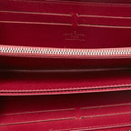 Louis Vuitton Epi Zippy Wallet Zip Around Fuchsia Purple Leather — view 6