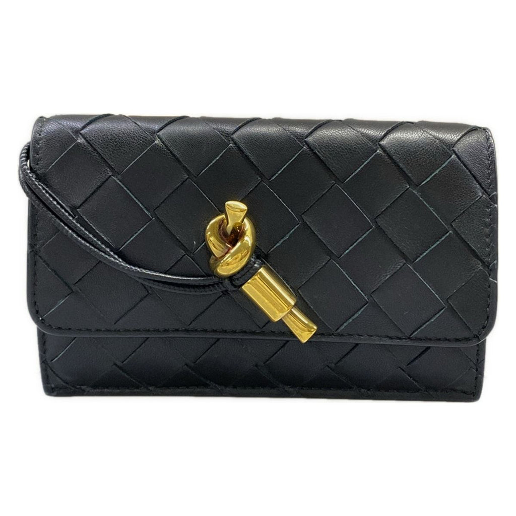 Bottega Veneta Wallet Andia Mo Black Leather