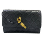 Bottega Veneta Wallet Andia Mo Black Leather
