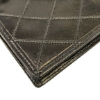 Chanel Wallet Bicolor Black Gold Kiss Lock Lambskin — view 7