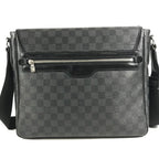 Louis Vuitton Shoulder Bag Daniel GM Damier Graphite Canvas Black — view 2
