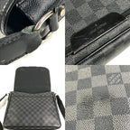 Louis Vuitton Shoulder Bag Daniel GM Damier Graphite Canvas Black — view 8