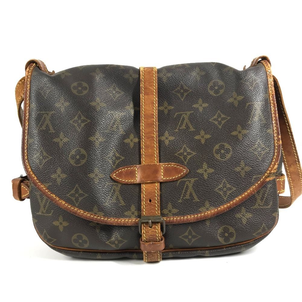 Louis Vuitton Shoulder Bag Saumur 30 Monogram Canvas Brown — view 2
