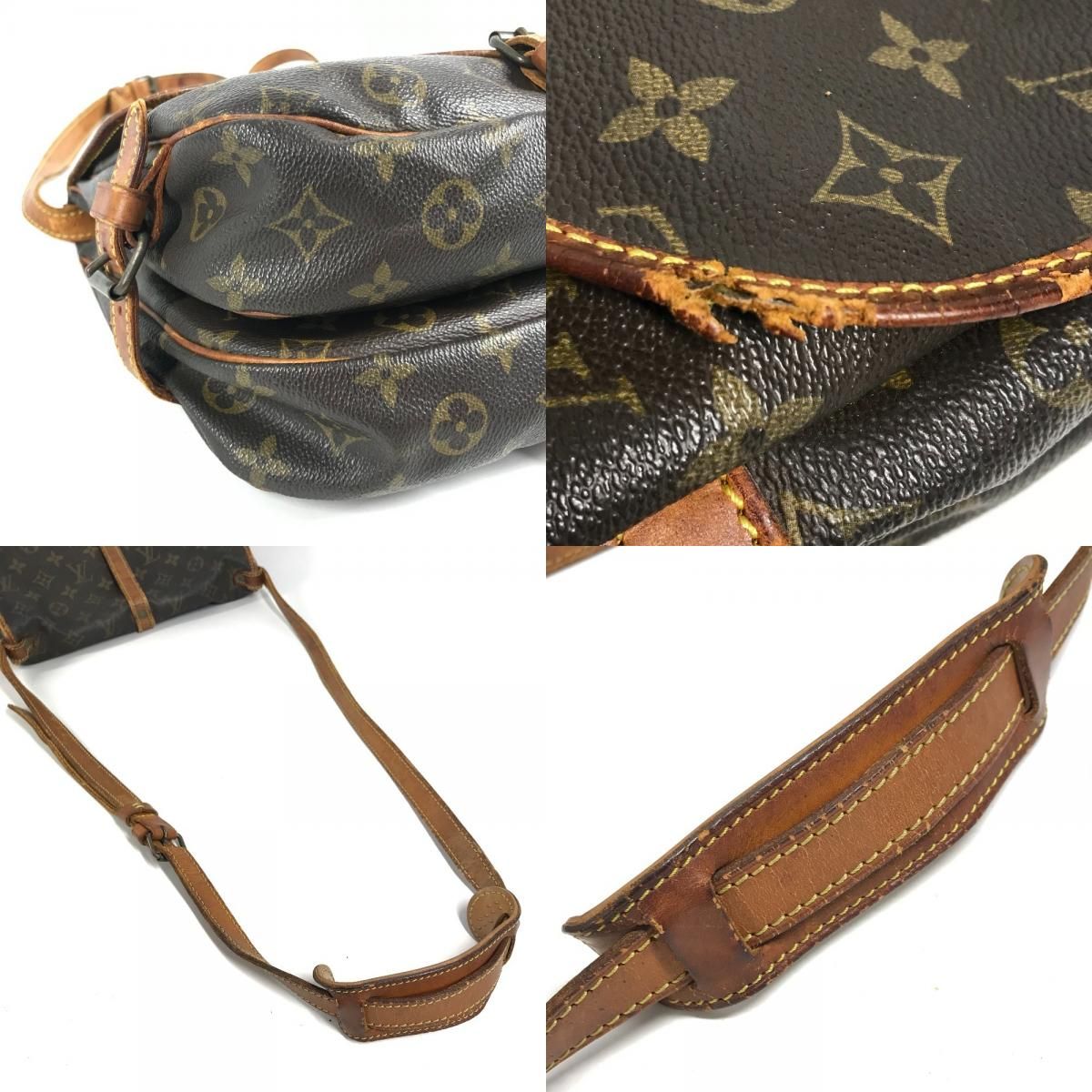 Louis Vuitton Shoulder Bag Saumur 30 Monogram Canvas Brown — view 7