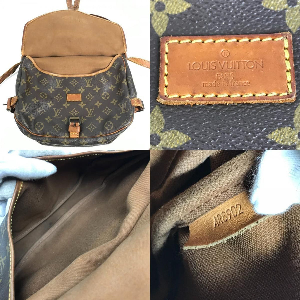 Louis Vuitton Shoulder Bag Saumur 30 Monogram Canvas Brown — view 8