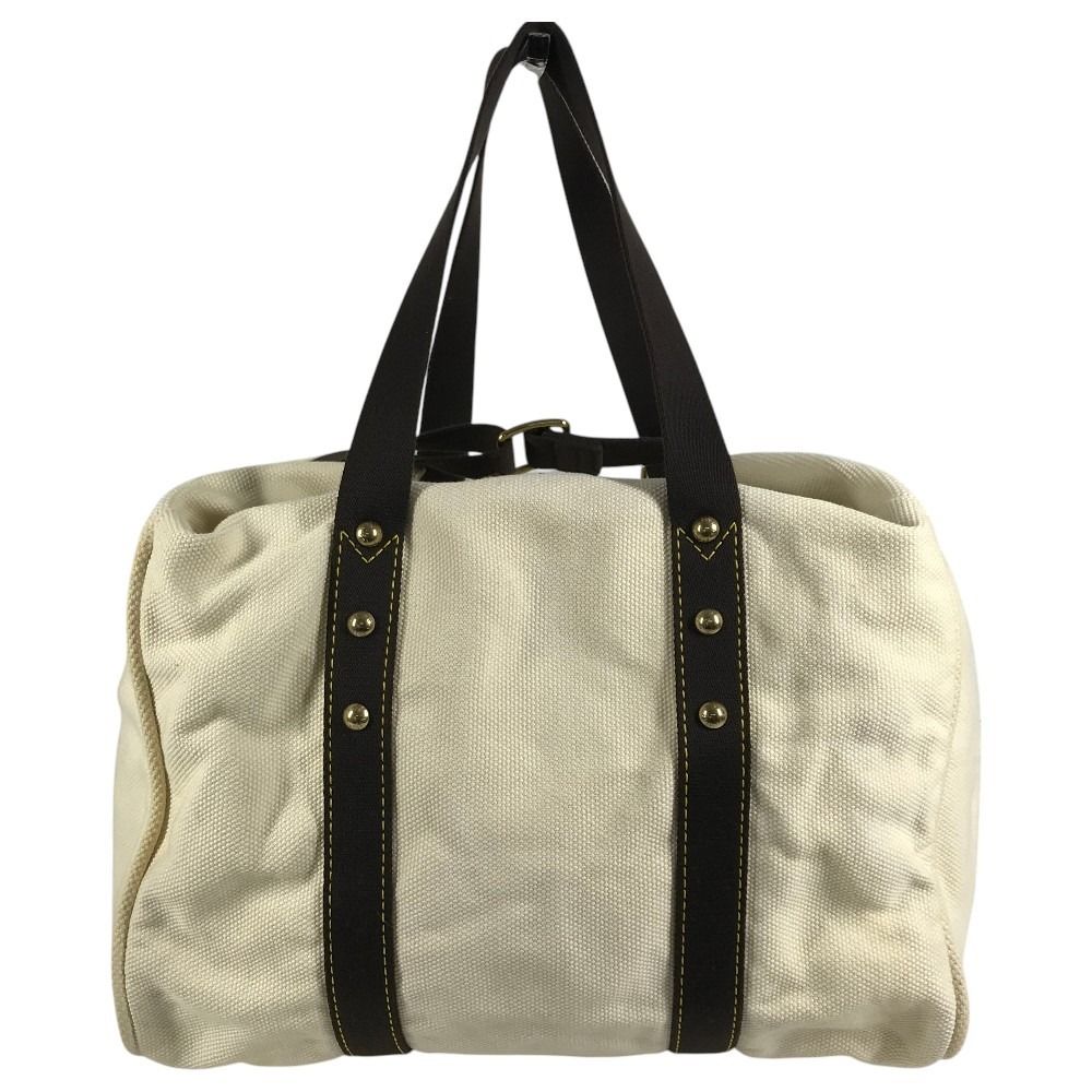 Louis Vuitton Shoulder Bag Cabas GM Canvas Ecru White — view 2