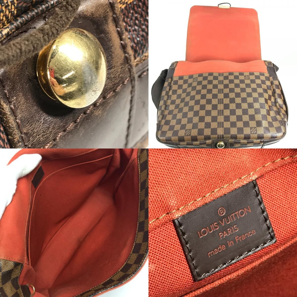 Louis Vuitton Shoulder Bag Bastille Damier Canvas Ebene Brown — view 8