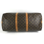 Louis Vuitton Boston Bag Keepall Bandouliere 50 Monogram Canvas Brown — view 5