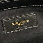 Saint Laurent Paris Tote Manhattan Ivory Black Leather — view 9