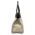Saint Laurent Paris Tote Manhattan Ivory Black Leather — view 4