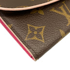 Louis Vuitton Wallet Blue Ming Flower Collection Portefeuille Emily Hot Pink — view 7