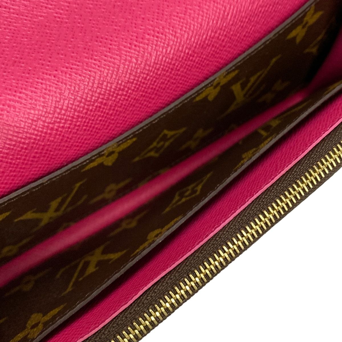 Louis Vuitton Wallet Blue Ming Flower Collection Portefeuille Emily Hot Pink — view 4