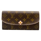 Louis Vuitton Wallet Blue Ming Flower Collection Portefeuille Emily Hot Pink