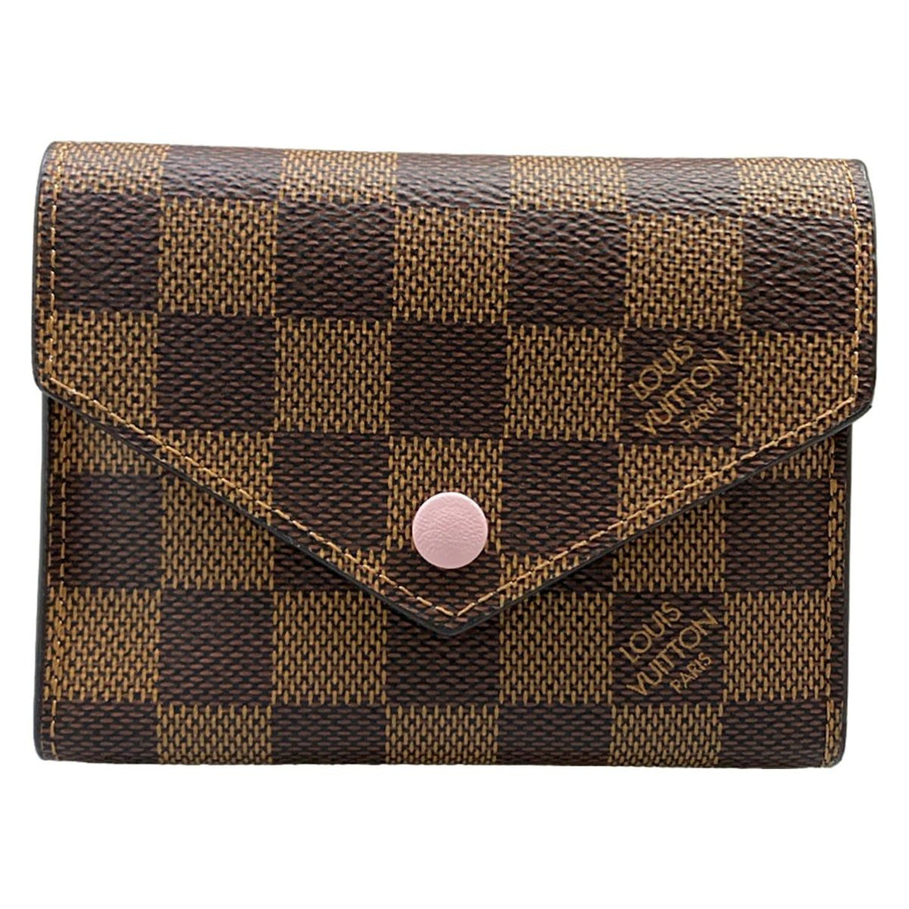 Louis Vuitton Trifold Wallet Damier Portefeuille Victorine Rose Ballerine