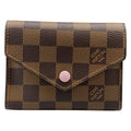 Louis Vuitton Trifold Wallet Damier Portefeuille Victorine Rose Ballerine