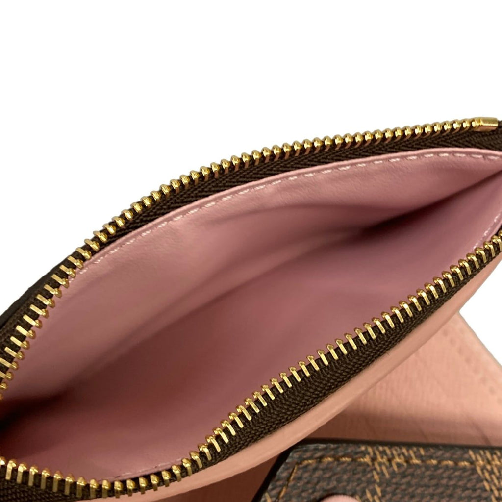 Louis Vuitton Trifold Wallet Damier Portefeuille Victorine Rose Ballerine — view 4