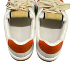 Gucci Sneakers 37.5 Screener White Orange Multi Floral Sequins Beads Leather — view 7