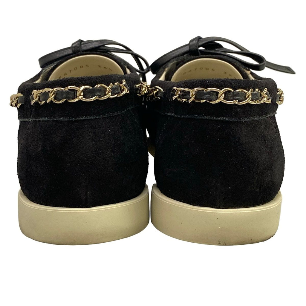 Chanel Shoes 36.5 C Black Chain Cruise Collection Show — view 6
