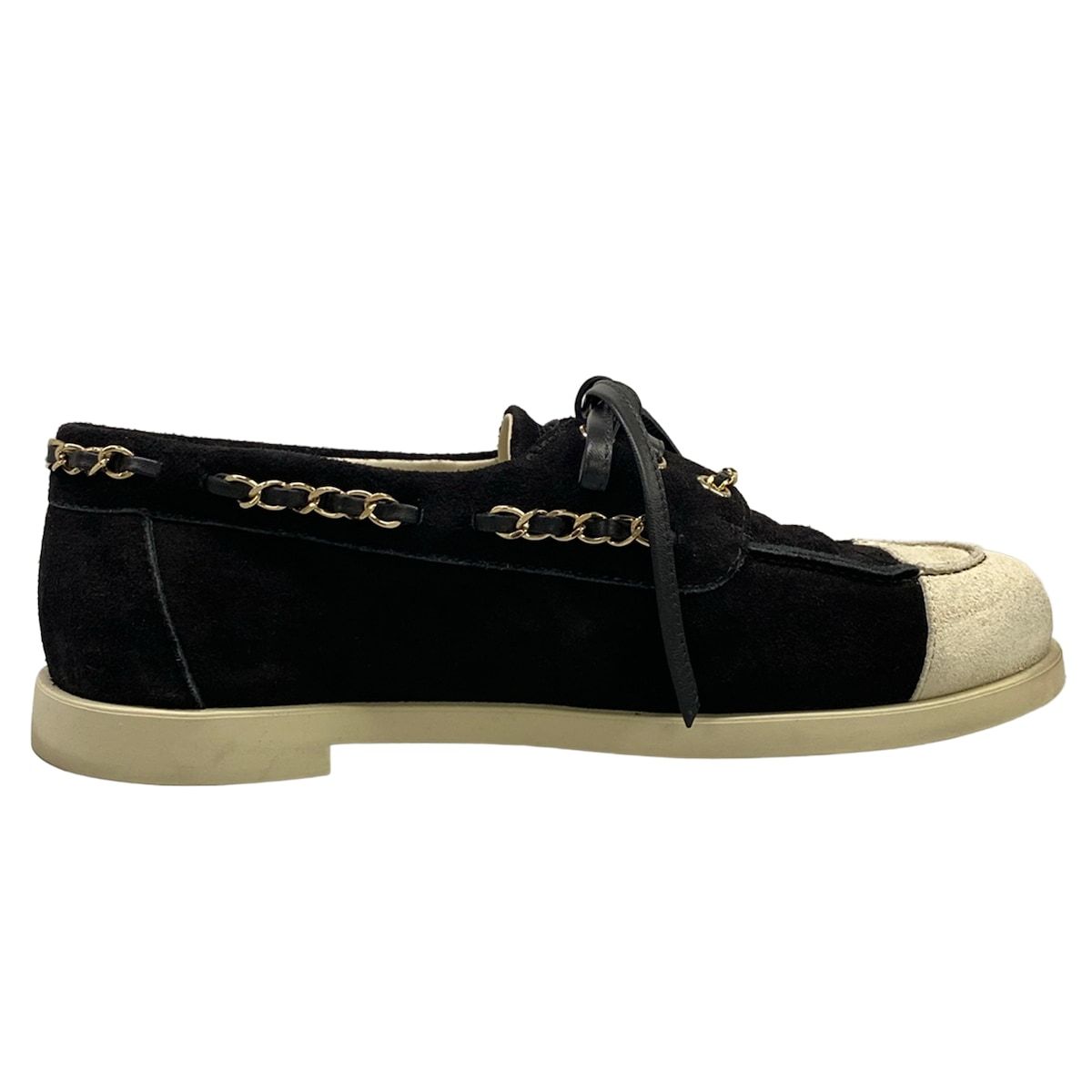 Chanel Shoes 36.5 C Black Chain Cruise Collection Show — view 2