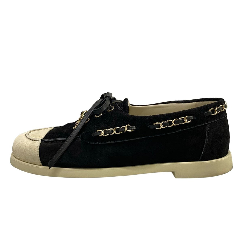 Chanel Shoes 36.5 C Black Chain Cruise Collection Show