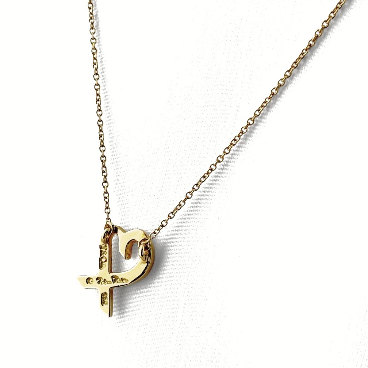 Tiffany & Co Loving Heart Necklace YG Yellow Gold — view 2