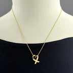 Tiffany & Co Loving Heart Necklace YG Yellow Gold — view 3