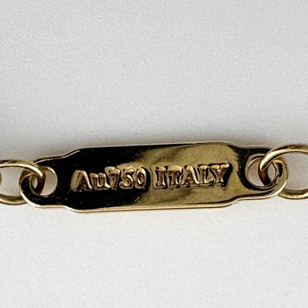 Tiffany & Co T Smile Mini Necklace YG Yellow Gold Pave Diamond — view 5