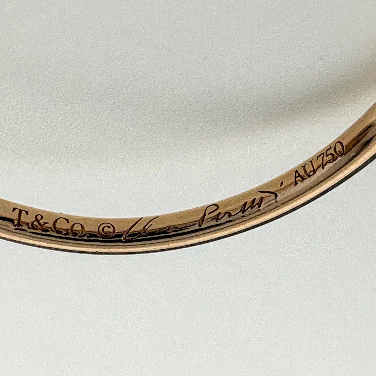 Tiffany & Co Wave Single Row Ring PG Pink Gold — view 6