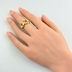 Tiffany & Co Double Loving Heart Ring YG Yellow Gold — view 4