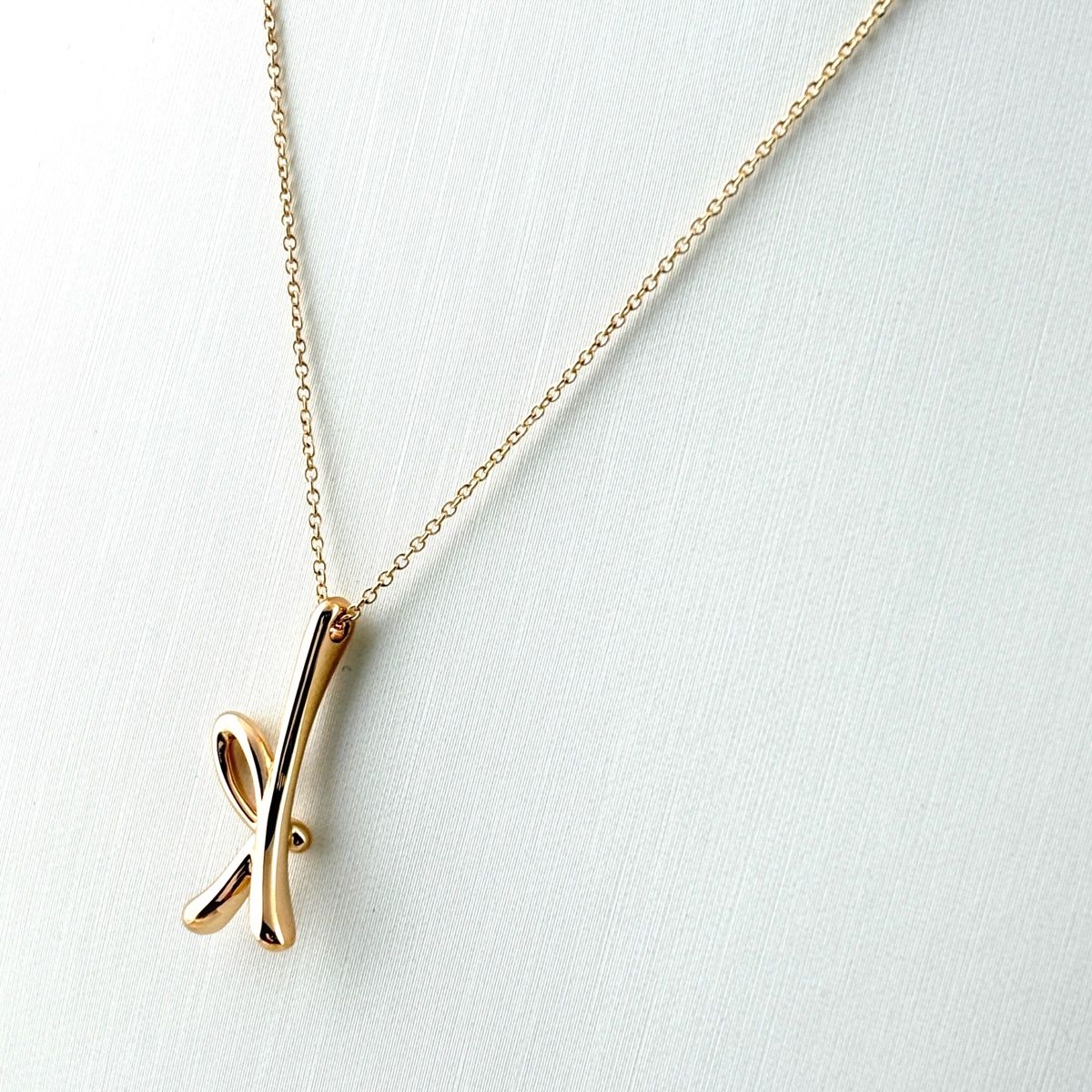 Tiffany & Co Letter Necklace PG Pink Gold — view 2