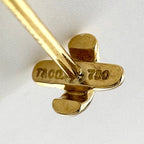 Tiffany & Co Cross Stitch Earrings Set YG Yellow Gold — view 4