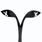 Tiffany & Co Kiss Earrings Platinum Pave Diamond