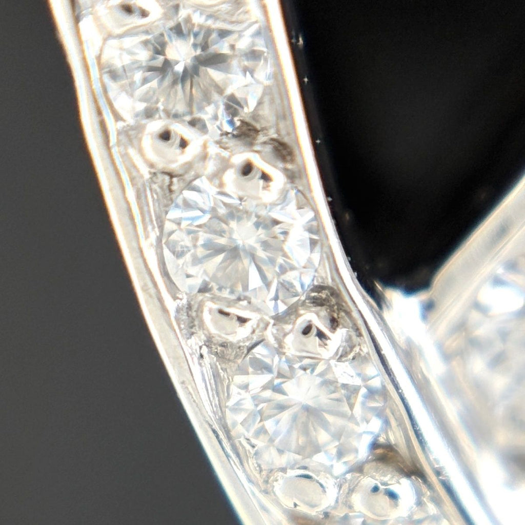 Tiffany & Co Kiss Earrings Platinum Pave Diamond — view 2