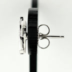 Tiffany & Co Kiss Earrings Platinum Pave Diamond — view 3