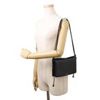 Celine Shoulder Bag Trio Flap Leather Black — view 4