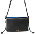 Celine Shoulder Bag Trio Flap Leather Black