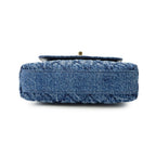Chanel Handbag Quilted Coco Handle Mini Washed Denim Calfskin 2-Way Chain — view 3
