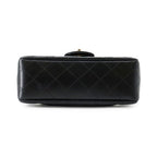 Chanel Chain Shoulder Bag Mini Quilted 20 CC Logo Lambskin Black — view 3