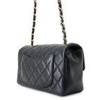 Chanel Chain Shoulder Bag Mini Quilted 20 CC Logo Lambskin Black — view 2