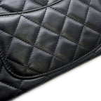 Chanel Chain Shoulder Bag Mini Quilted 20 CC Logo Lambskin Black — view 8
