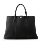 Hermes Tote Garden Party PM Black Silver Negonda