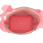 Hermes Handbag Picotin Lock PM Rose Azalea Silver Taurillon Clemence — view 5