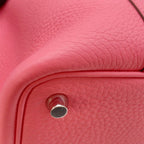 Hermes Handbag Picotin Lock PM Rose Azalea Silver Taurillon Clemence — view 7
