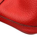 Hermes Tote Garden Party PM Rouge Pivoine Silver Negonda — view 6