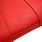 Hermes Tote Garden Party PM Rouge Pivoine Silver Negonda — view 8