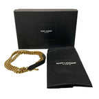 Saint Laurent Paris Handbag Monogram Carre Bag Black Leather — view 8