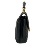 Saint Laurent Paris Handbag Monogram Carre Bag Black Leather — view 2
