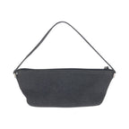 Gucci Black Silver Denim Leather Handbag Pouch — view 2