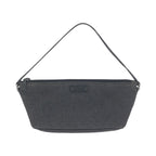 Gucci Black Silver Denim Leather Handbag Pouch