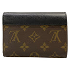 Louis Vuitton Trifold Wallet Monogram Portefeuille Pallas Compact Noir Leather — view 2